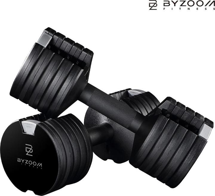 Image du produit Byzoom Fitness Haltère réglable 5,6kg "Pure Series" (1 x 1 kg)