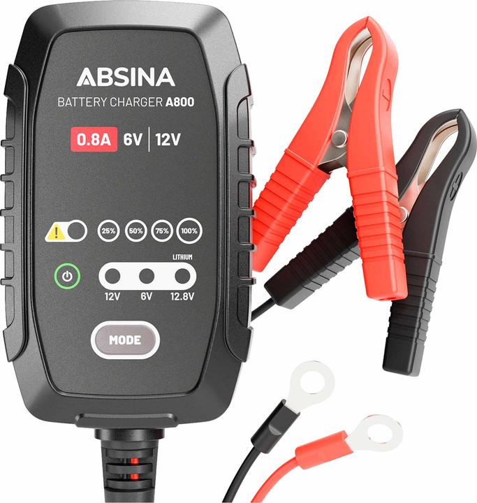 Absina Batterieladegerät A800 (6V, 12V, 0.80 A)