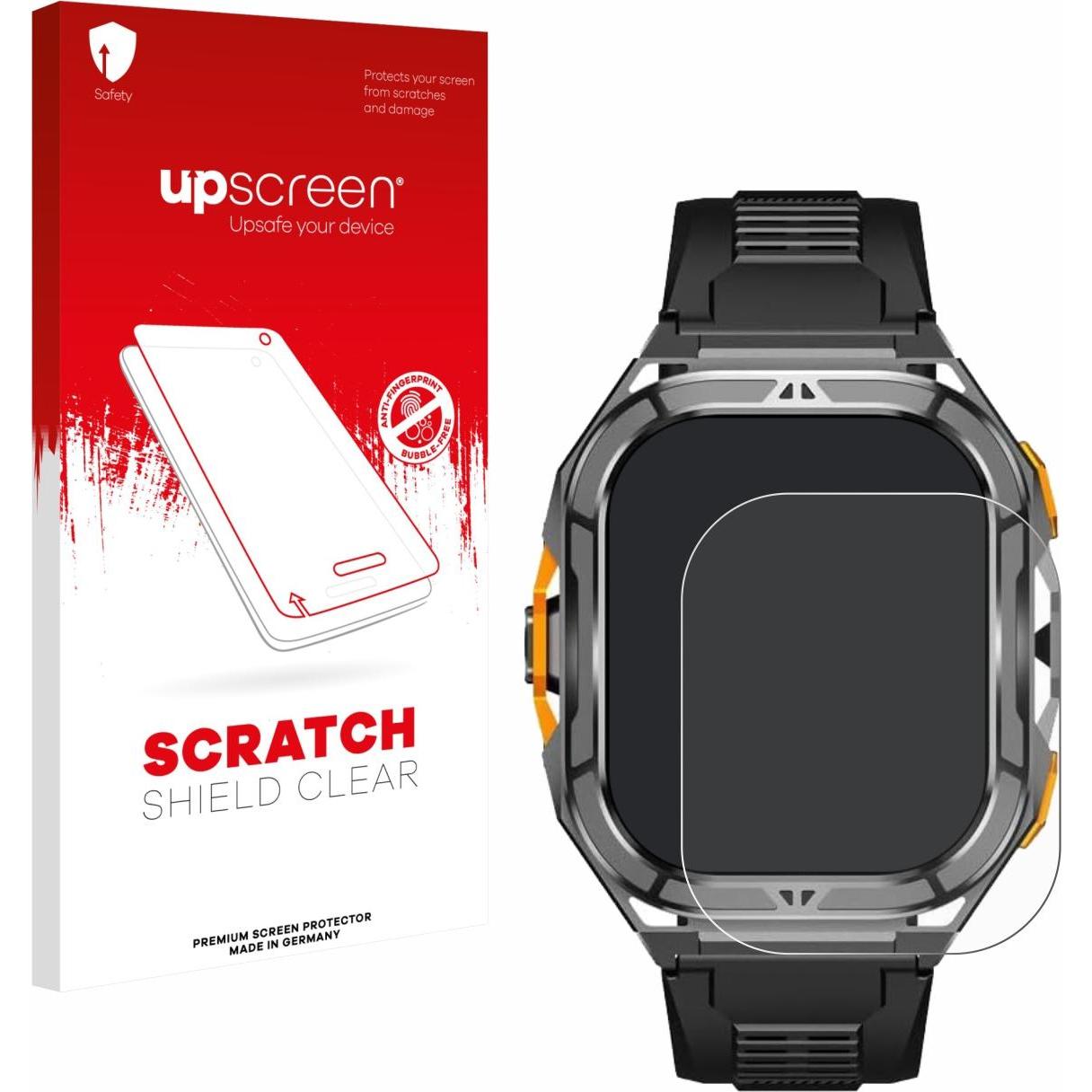 upscreen Scratch Shield Pellicola, Pellicola protettiva per smartwatch, Trasparente