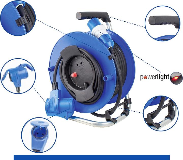 Produktbild As - Schwabe CEE-Camping-Kabeltrommel (25 m, 2.50 mm²)