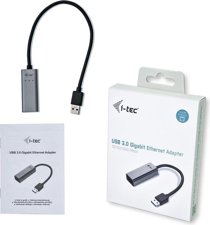 Actual product image i-tec USB 3.0 Metal GLAN adapter (USB 3.0, RJ45 (1x))