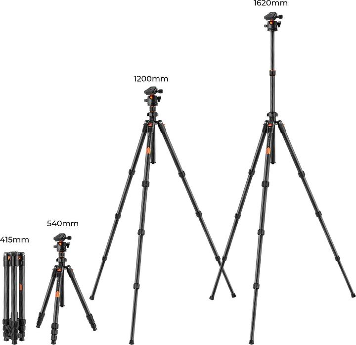 Actual product image K&F Concept K254C2+BH-36L (Carbon)