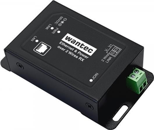 Actual product image Wantec 2wIP E Adapter PoE screw terminal switch side/transmitter