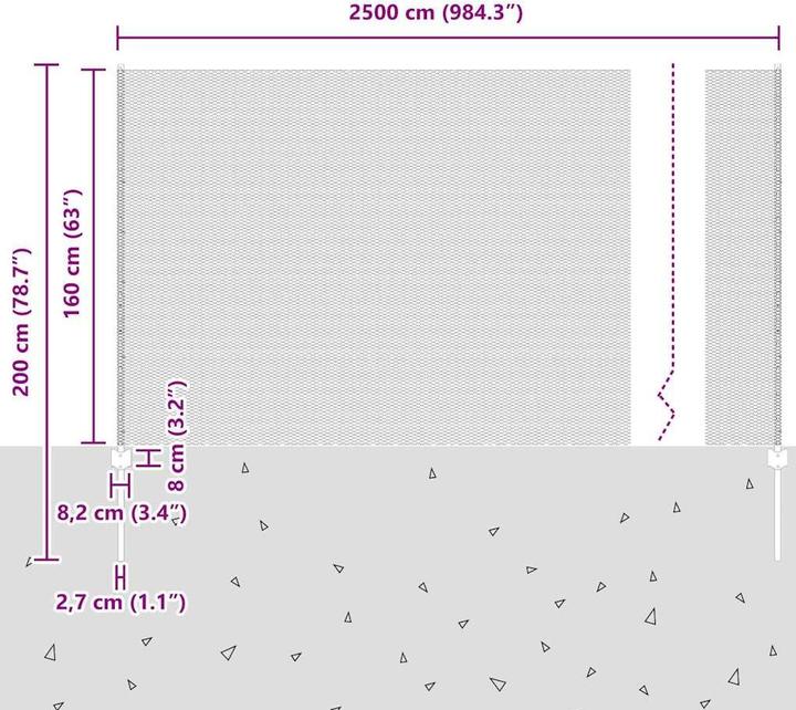Produktbild vidaXL Aussenbarriere