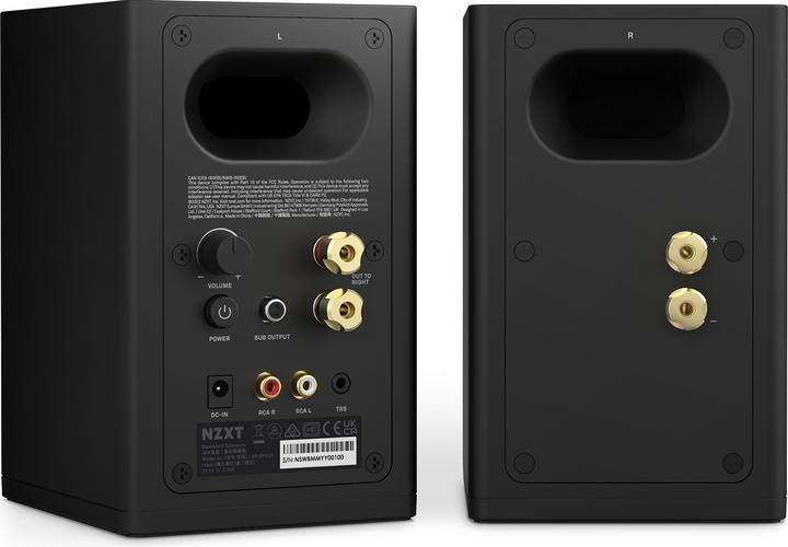 Actual product image NZXT Speakers 3" Black V2 EU Power cord AP-SPKB2-EU retail