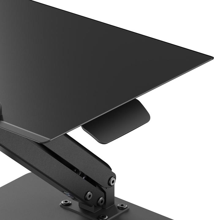 Produktbild Maclean desk stand for monitor or laptop gas spring for standing and sitting work black MC-493