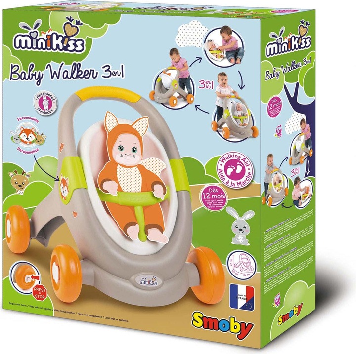 Produktbild Smoby Minikiss Babywalker Fox