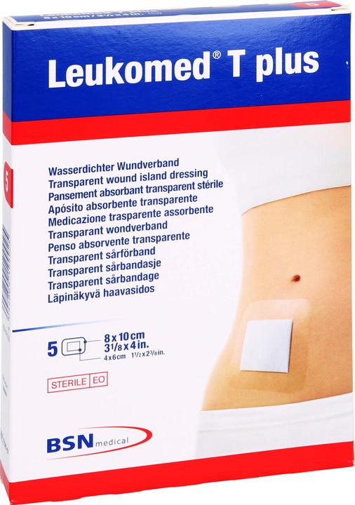 Actual product image BSN T plus transparent wound dressing 8x10cm with wound pad (5 x)