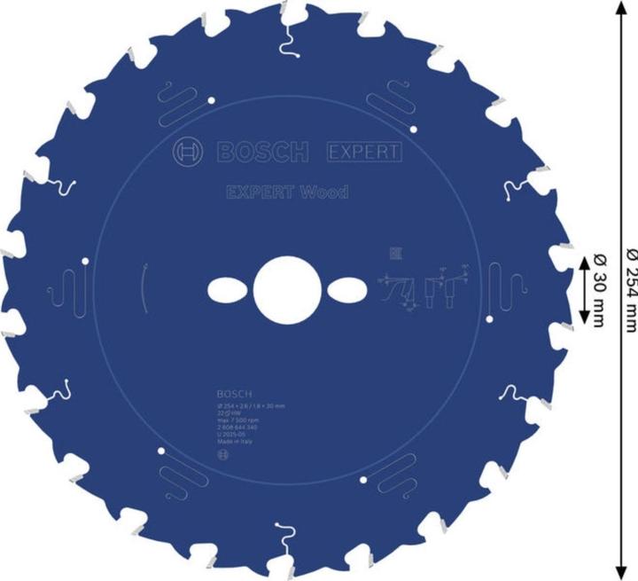 Image du produit Bosch Professional Zubehör Lame de scie circulaire EX WO T 254x30-