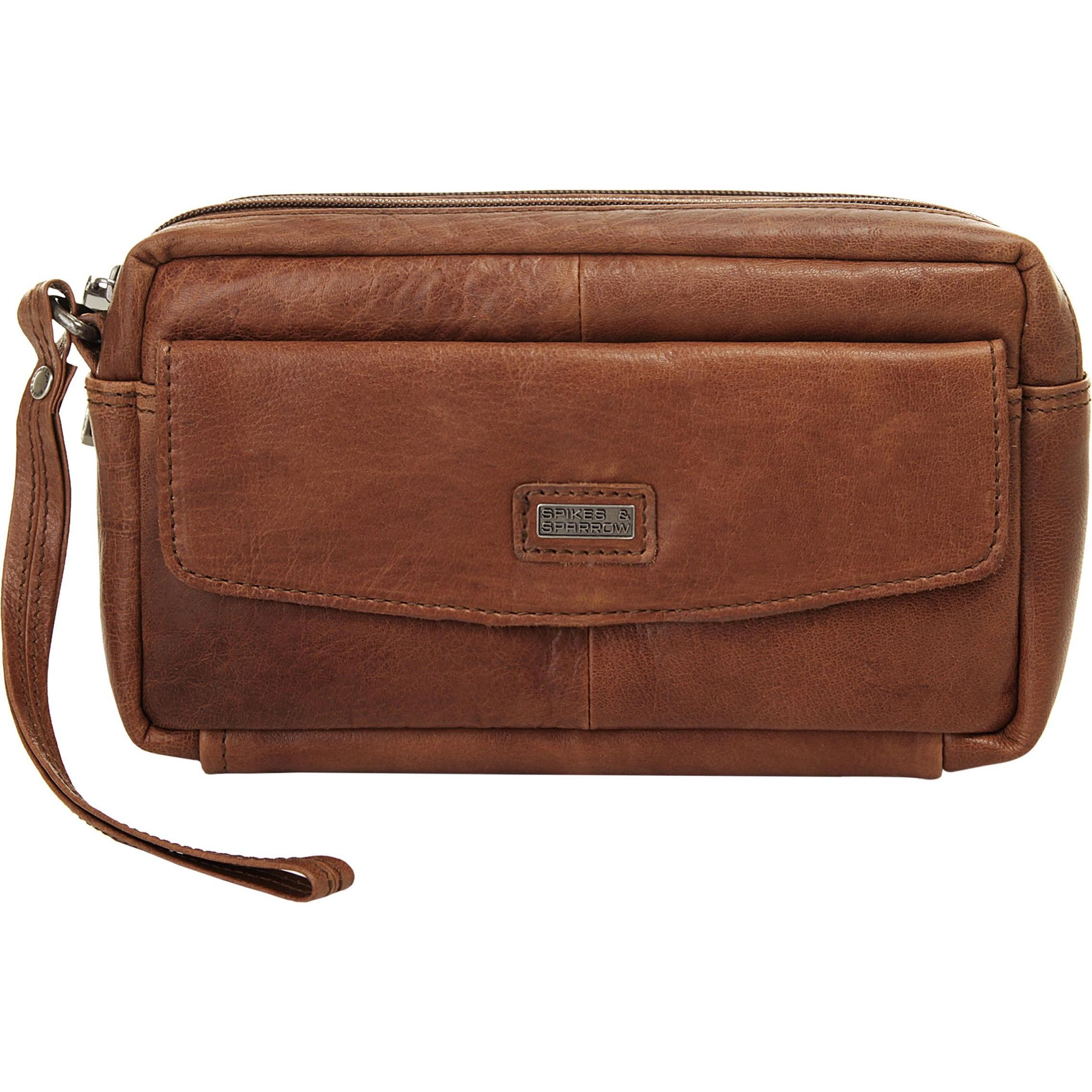 Spikes & Sparrow, Handtasche, Handgelenktasche, Braun