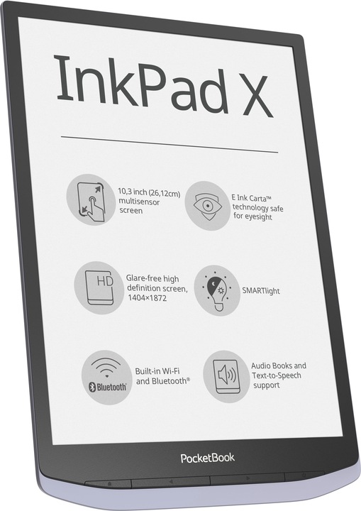 Produktbild PocketBook InkPad X (10.30", 32 GB, Metallic Grey)