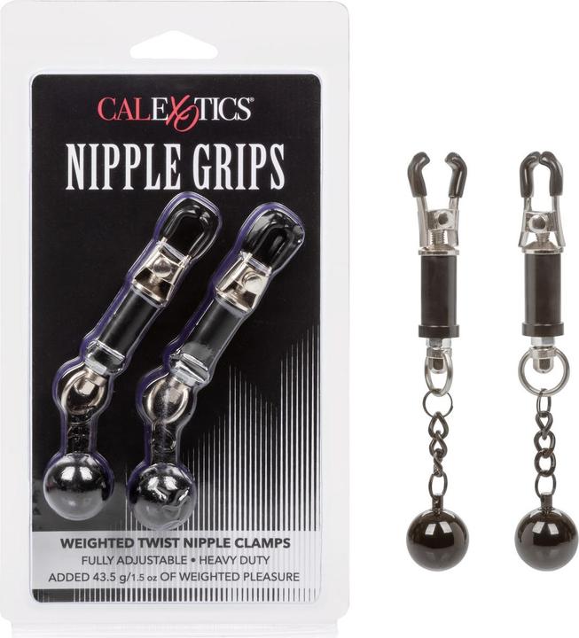 Image du produit CalExotics Pinces à tétons Weighted Twist Nipple Clamps