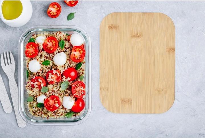 Actual product image Seasons Roby Bamboo Lunch Box