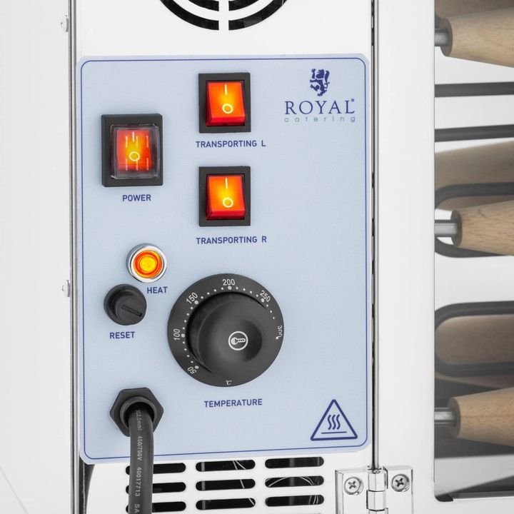 Produktbild Royal Catering Baumstriezel-Maschine Ofen Baumstriezel-Backofen 3700 W 16 Rollen in 2 Grössen