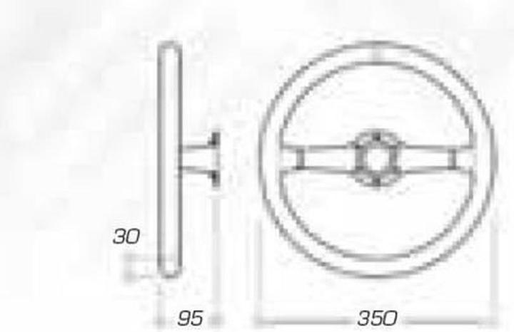 Actual product image OMPHobby Rennsport-Lenkrad OD0-1950-071 Ø 35 cm