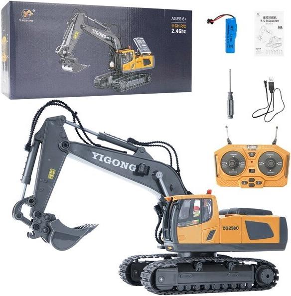 Image du produit Hermex Pelleteuse jouet télécommandée Pelle à chenilles Modèle réduit