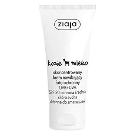 Ziaja, Lichaamslotion, Geitenmelk Spf20 Geconcentreerde Gezicht Hydraterende Crème Score Droog Tot Rimpels 50Ml (Lichaamslotion, 50 ml)