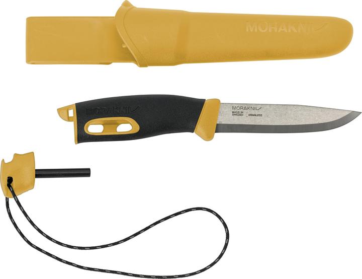 Actual product image Morakniv Survival Knife Companion Spark (S) Yellow (10.40 cm)