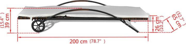 Immagine prodotto vidaXL Liegestuhl (200 cm)