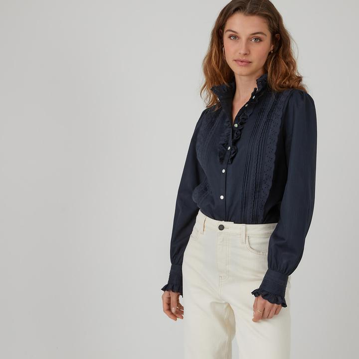 Actual product image La Redoute Collections Victorian Style Blouse Signature (32)