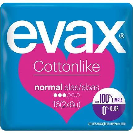 Evax COTTONLIKE compresas normal alas 16 uds (16 x, Damenbinden)