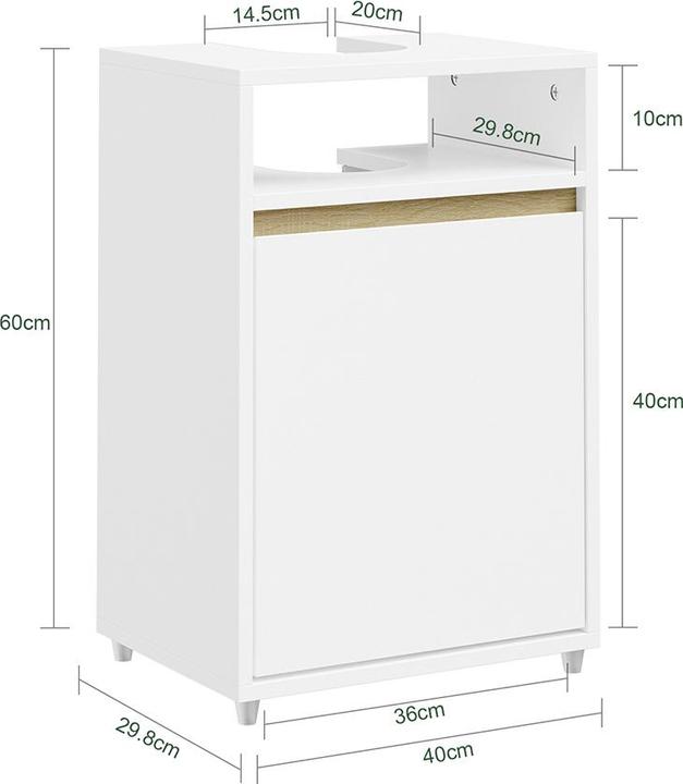 Produktbild SoBuy BZR222-W (36 x 40 x 60 cm)