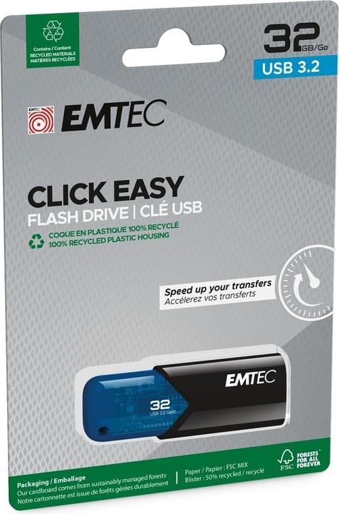 Produktbild Emtec B110 Click Easy (32 GB, USB-A)