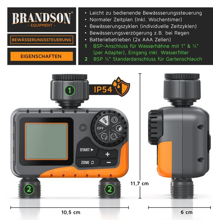 Actual product image Brandson Bewässerungscomputer (Irrigation computer)
