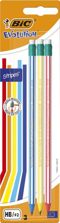 Image du produit Bic Crayon Evolution Stripes (HB, 3 x)
