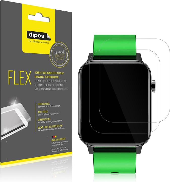 Produktbild Dipos Displayschutzfolie Full-Cover 3D (Judneer 1,4 Zoll Smartwatch)