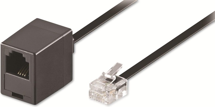 Produktbild Goobay Modularverlängerungskabel, Schwarz, 10 m