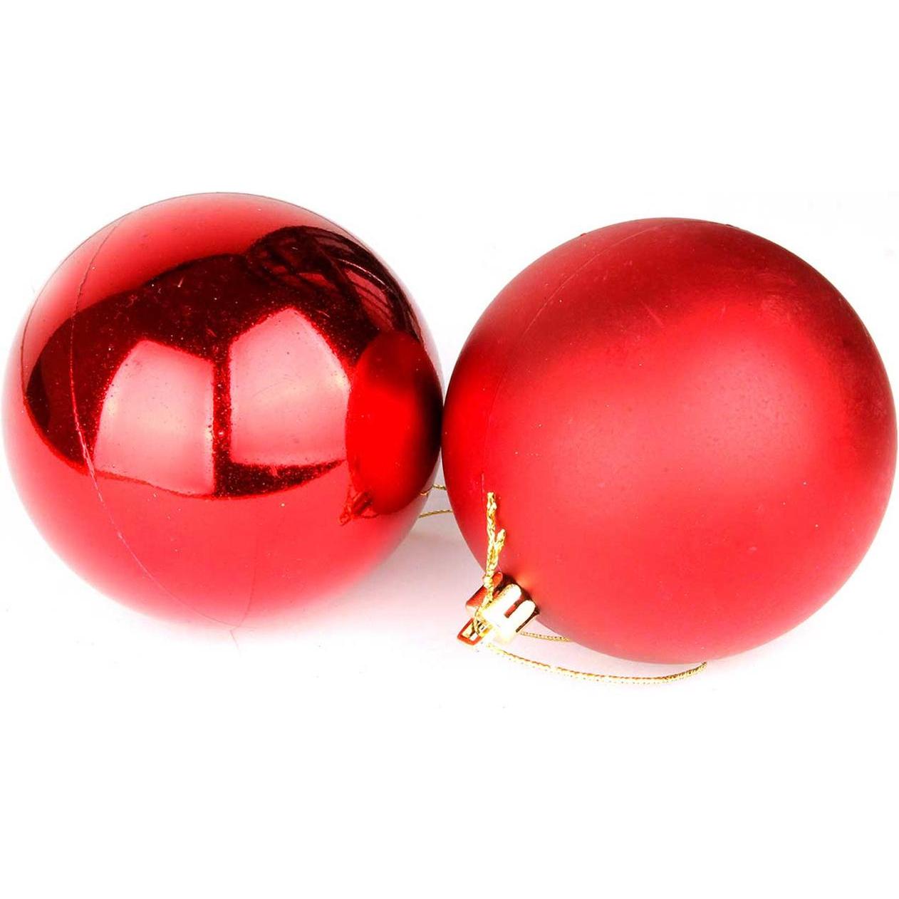 Mojawo, Christbaumschmuck, 12er Christbaumkugeln Weihnachtskugeln Baumschmuck matt/glänzend Ø6cm (12 -teilig)