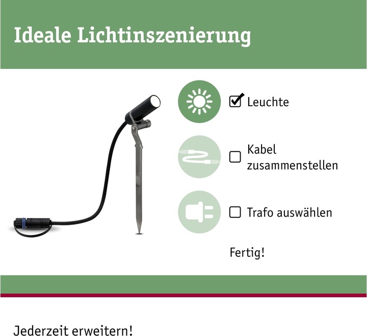 Image du produit Paulmann Outdoor Plug & Shine Plantini ensemble supplémentaire (200 lm, IP65)