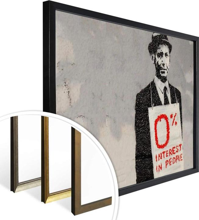 Produktbild Trenddeko Zero interest in people (80 x 60 cm)