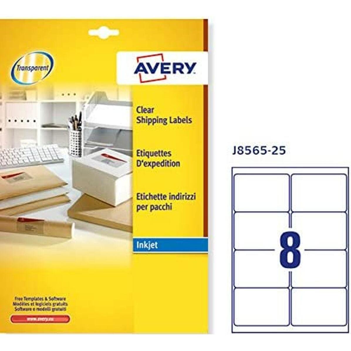 Thumbnail - Avery, Etiketten, Transparentes Adressetikett - Inkjet - J8565 Transparent