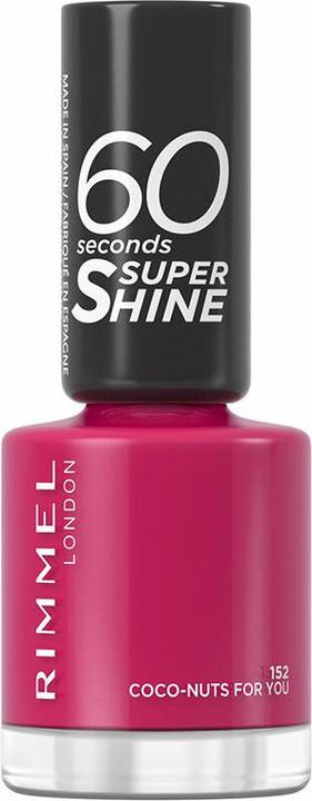 Produktbild Rimmel London Rimmel - 60 Seconds Super Shine - Nail polish 8 ml 152 Coco-Nuts For You (152 Coco-Nuts For You, Farblack)
