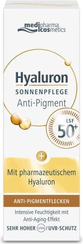 Produktbild Dr. Theiss Hyaluron Sonnenp. Gesicht Anti-Pig.&Anti-Age LSF50, 50 ml CRE (Sonnencreme Gesicht, SPF 50+, 50 ml)
