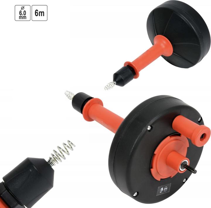 Image du produit Yato spirale de nettoyage de tuyaux longueur 6 mètres Ø 0.6 cm|nettoyeur de tuyaux, drainant (1 pcs)