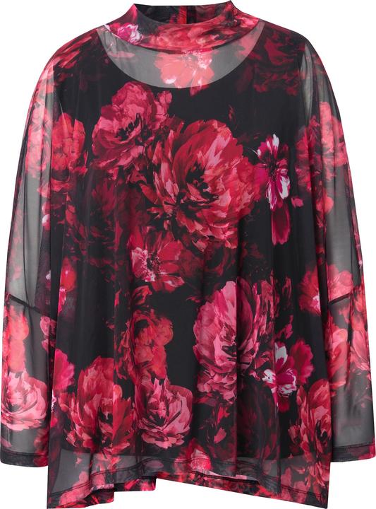 Produktbild Miamoda Mesh-Bluse, oversized, Muster, blickdichtes Top (50, 52)
