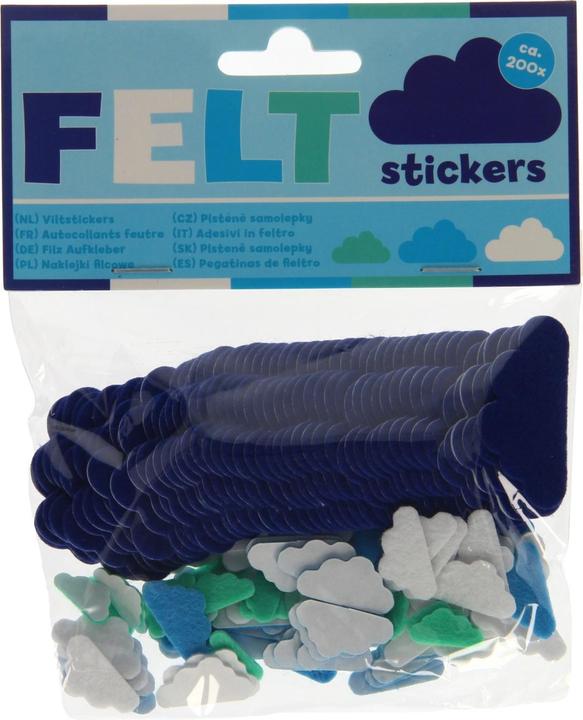 Wins Holland Felt stickers - Clouds, 200 pcs.