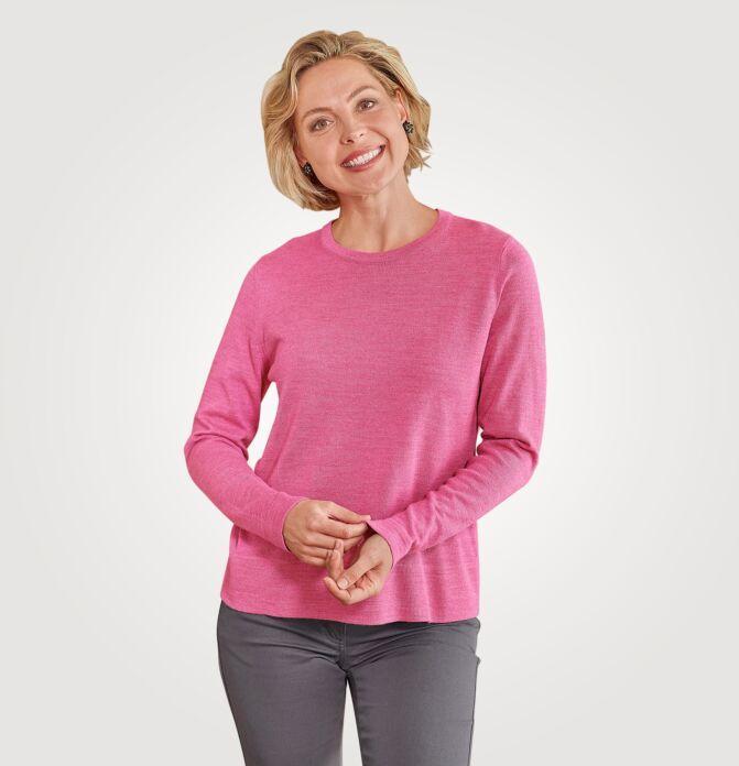 Produktbild Enrico Rosselli Pullover mit Rundhalsausschnitt aus Merinowolle (M)
