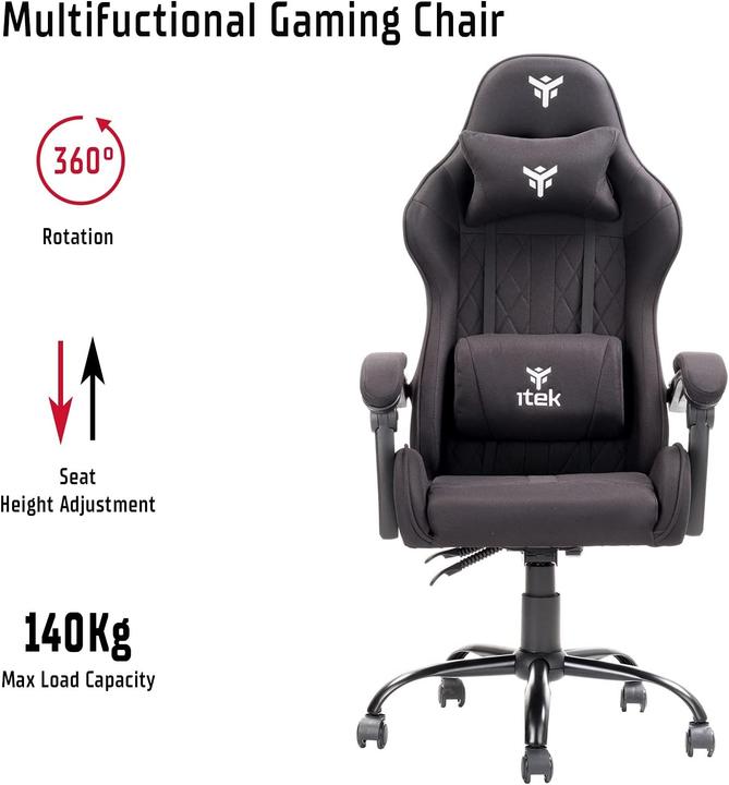 Immagine prodotto Itek Fauteuil Gamer compatibile Rombo FF10 (Noir)