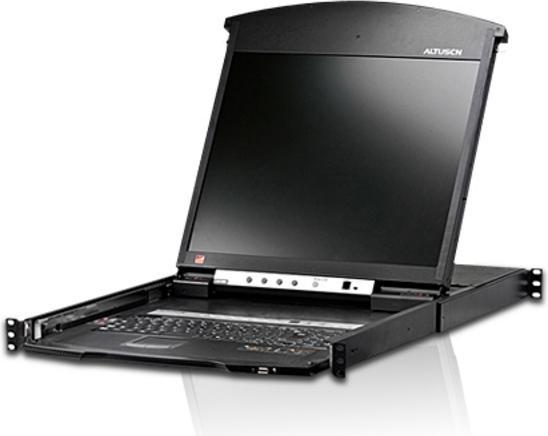 Produktbild Aten KL1508AiN KVM Over IP Switch, 8 Port, 48cm LCD, VGA, PS/2-USB, DE-Layout