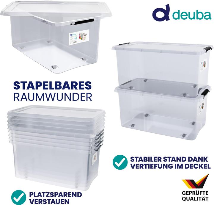 Image du produit Deuba Boîte de rangement (60 x 40 x 35 cm, 60 l)