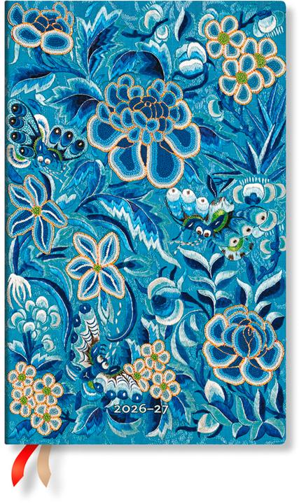 Paperblanks PAPERBLAN Agenda Blaue Weide Maxi 26/27 FD1844-6 1W/2S 18M DE VER SC 13.5x21cm (13,5 x 21 cm, 1 semaine / 2 pages)