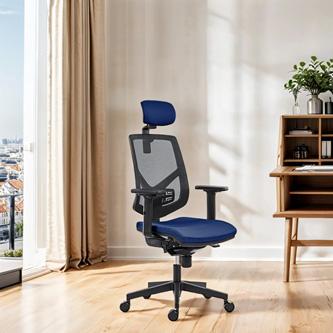 Productafbeelding Powerton ERGO TINA Ergonomische bureaustoel, donkerblauw (44 - 53.50 cm)