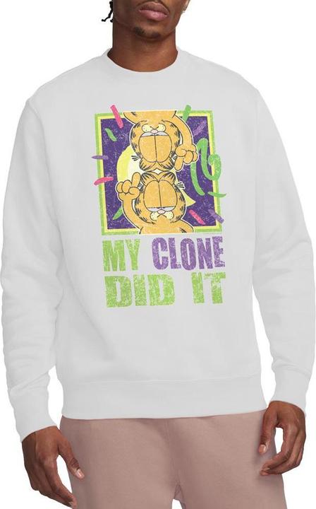 Actual product image Garfield Unisex Adult My Clone Did It Sweatshirt (L)