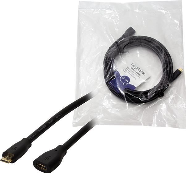 Actual product image LogiLink CU0124 (3 m, USB 2.0)