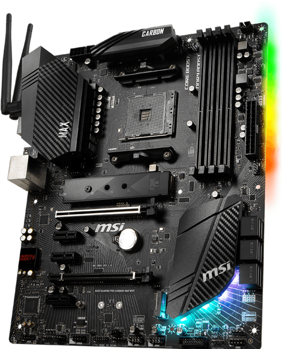 Produktbild MSI B450 Gaming Pro Carbon Max Wifi (AM4, AMD B450, ATX)