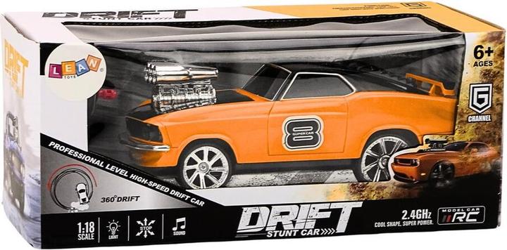 Image du produit Lean Toys Auto R/C 1:18 Drift 360 Lichtton orange.